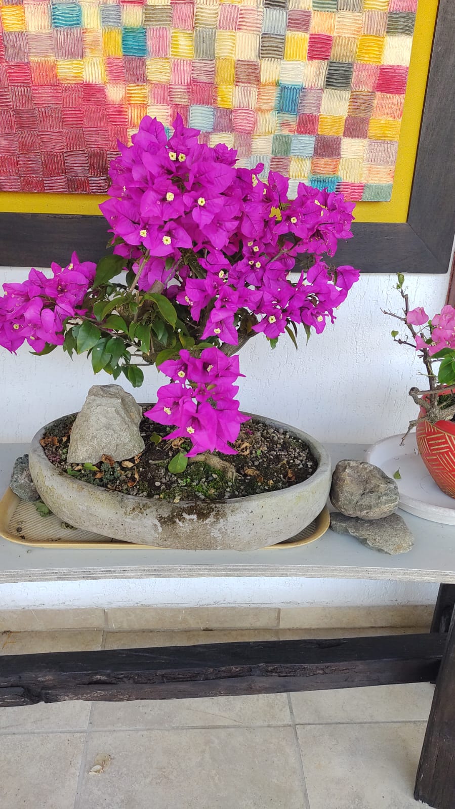 Flor decorativa artesanal 2